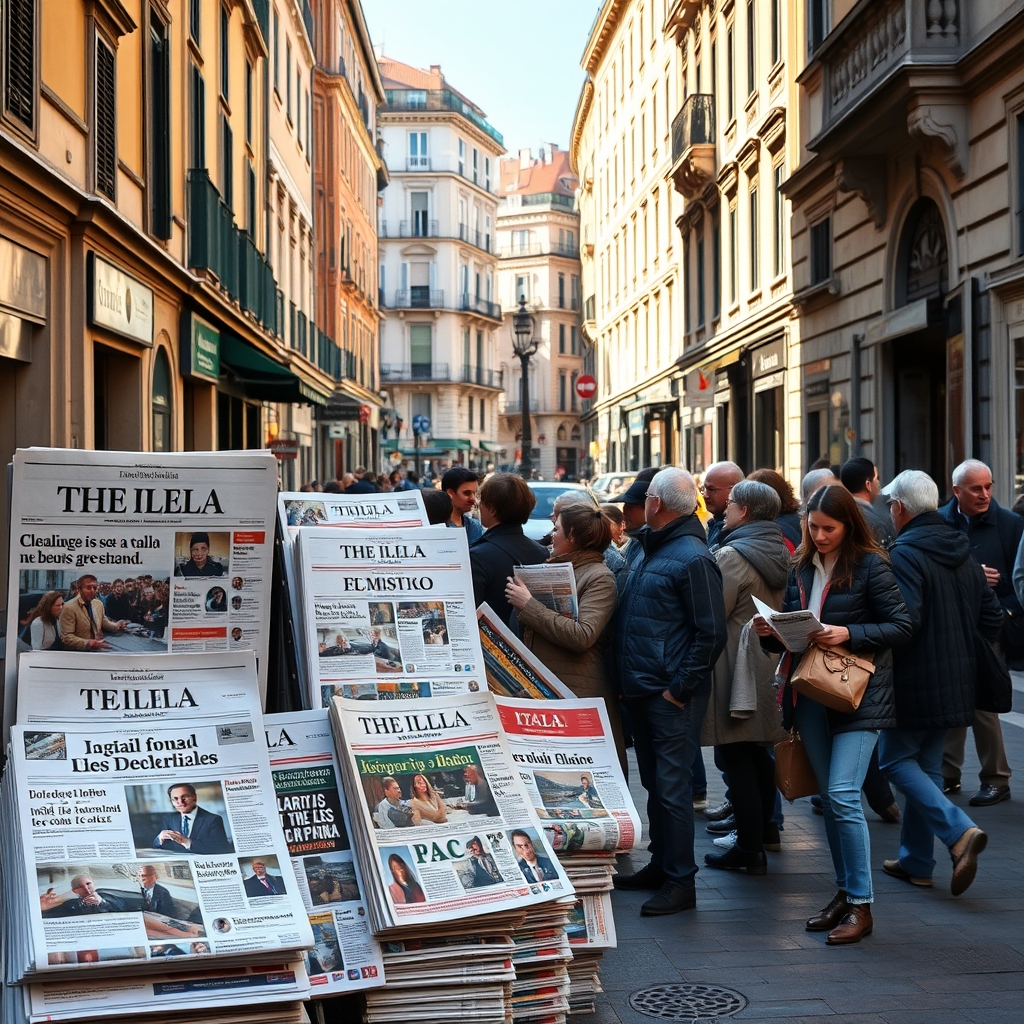 Le Copertine dei Quotidiani Italiani: Specchio delle Sfide Economiche e Sociali del Paese